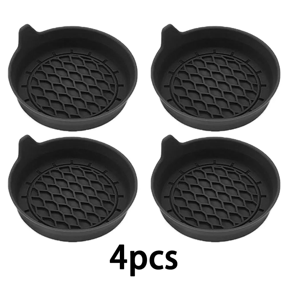 Silicone Car Cup Holder Insert Coasters – Anti-Slip 1/2/4 Pack