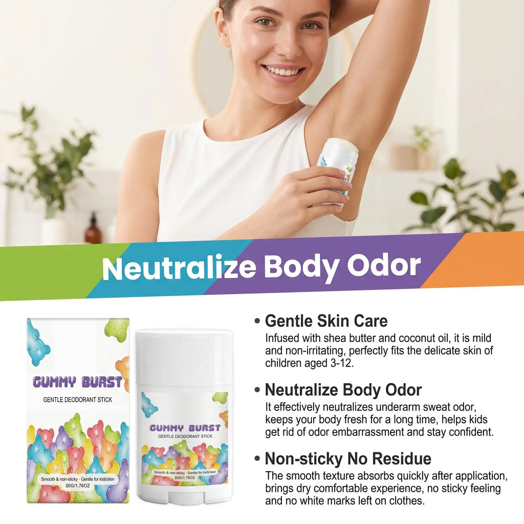 Natural Deodorant for Kids & Teens – 24-Hr Odor Control