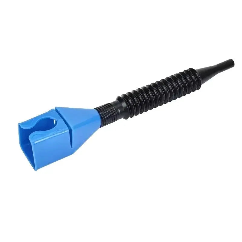 1/2/4/6pcs Blue Universal Plastic Multi-Function Wide Mouth Large Funnels Flexible Draining Tool Snap Funnel For Automotive Oil Oasis Select 1pcs