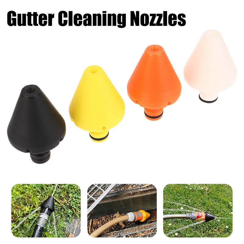 1Pcs Gutter Cleaning Nozzles High Pressure Washer Nozzle Sewer Sewage Hose Nozzle Washing Accessories Quick Connector Oasis Select