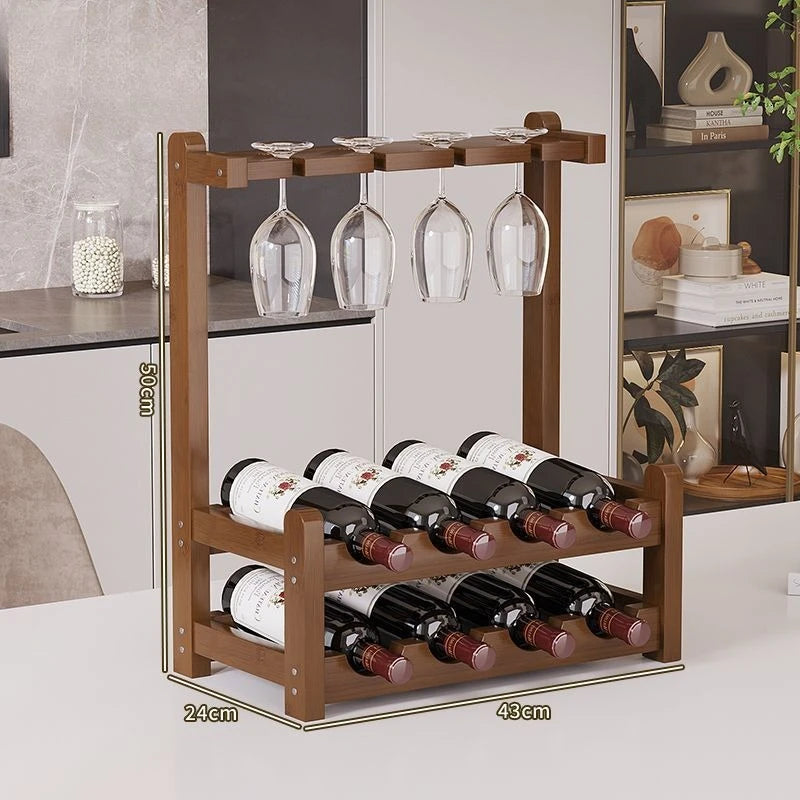 Wine rack Solid wood wine rack Shelf Living room wine cabinet Display cabinet holder Oasis Select