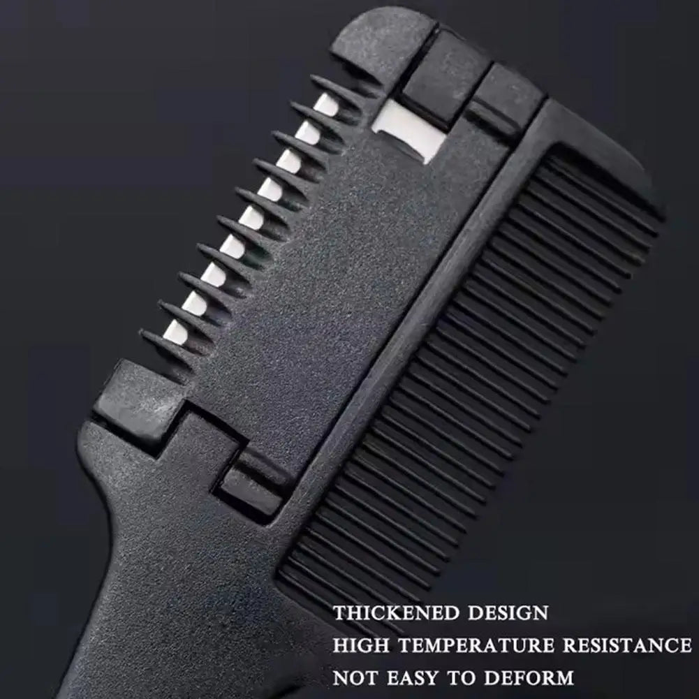 Double Sided Hair Thinner Trimmer Razor Comb Cutting Scissors Razor Comb for Trim & Thin Home Salon Home Haircut Styling Oasis Select