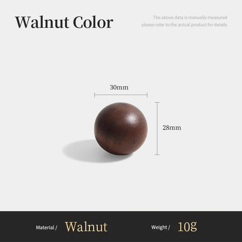 Nordic Walnut Wood Cabinet Handles & T-Bar Drawer Knobs