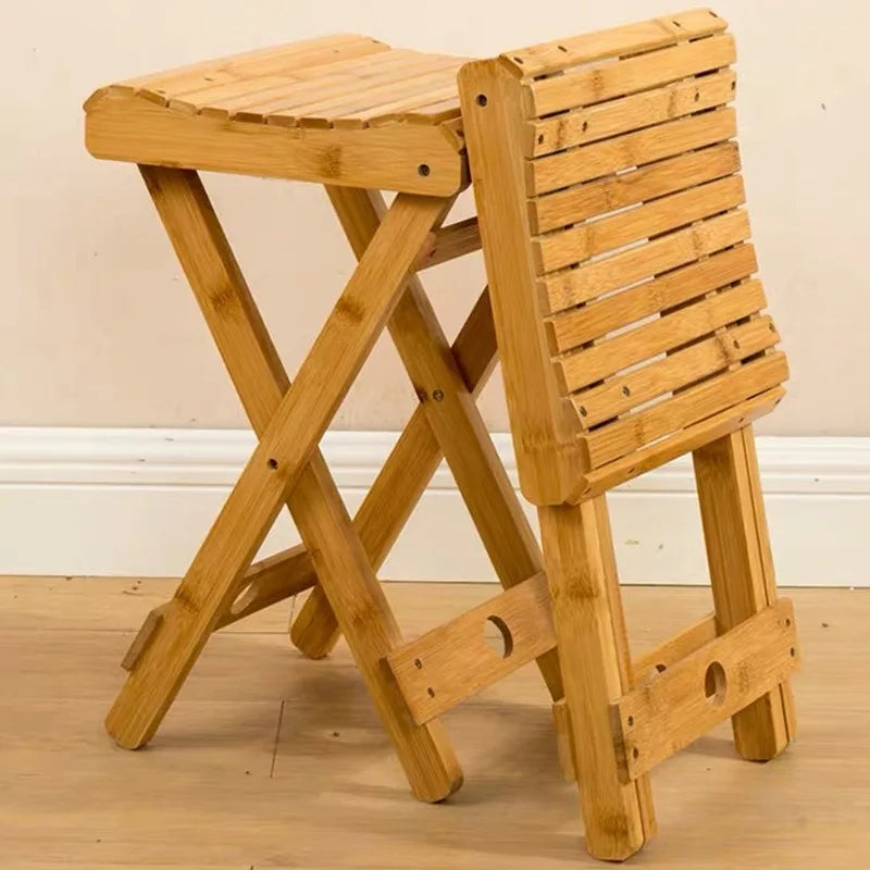 Nanzhu folding stool portable household solid wood Mazar outdoor fishing chair small bench small stool square stool wholesale Oasis Select