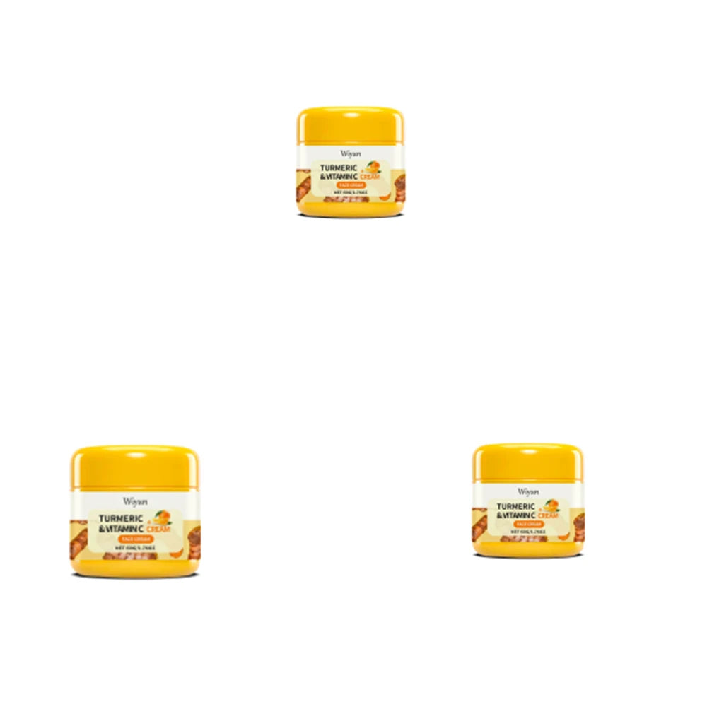 Turmeric Brightening Cream Fade Dark Spots Remove Pigmentation Smooth Fine Lines Lightening Lifting Moisturizing VC Facial Cream Oasis Select 3pcs
