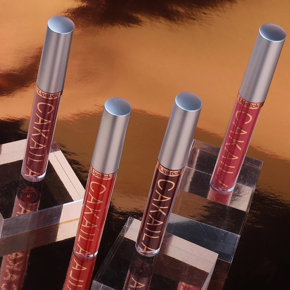 CAKAILA18 Matte Liquid Lipstick Women Lip Gloss Lipstick Makeup Gift Non-Stick CupNot FadeWaterproof Matte Lipstick set Oasis Select