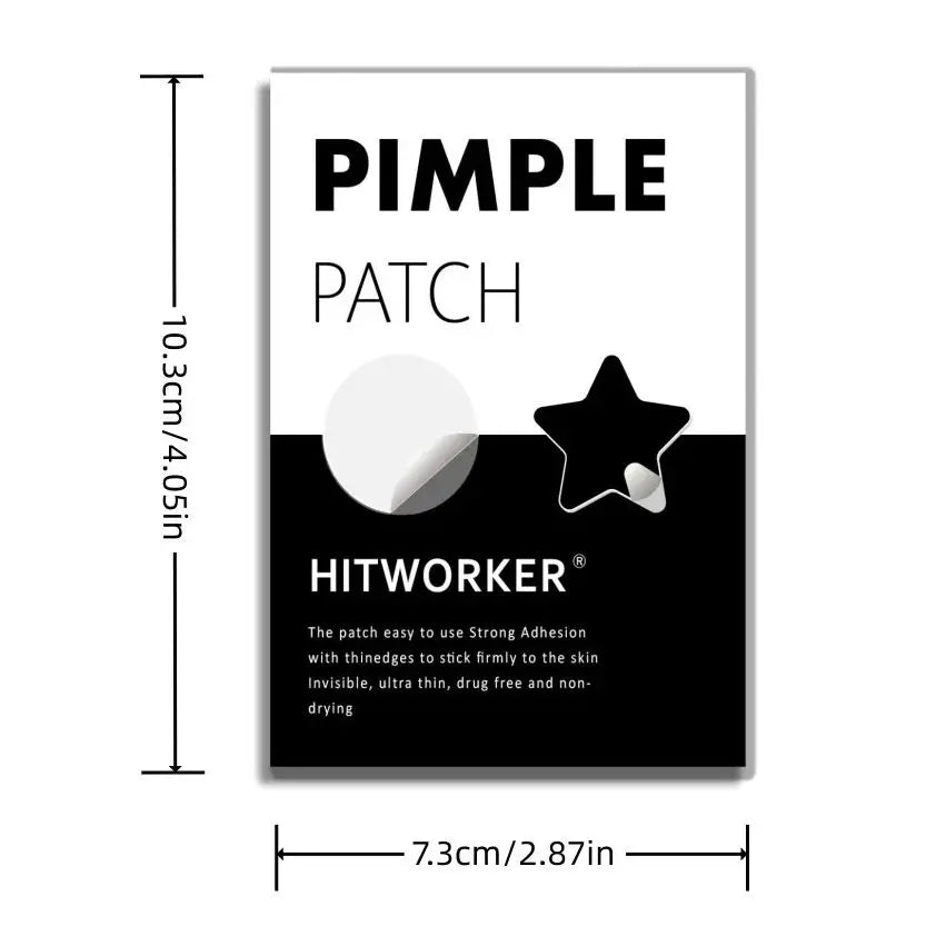 Black star shaped hydrocolloid acne patch 400 tablets/box, non irritating absorption acne patch, effectively removes secretions Oasis Select
