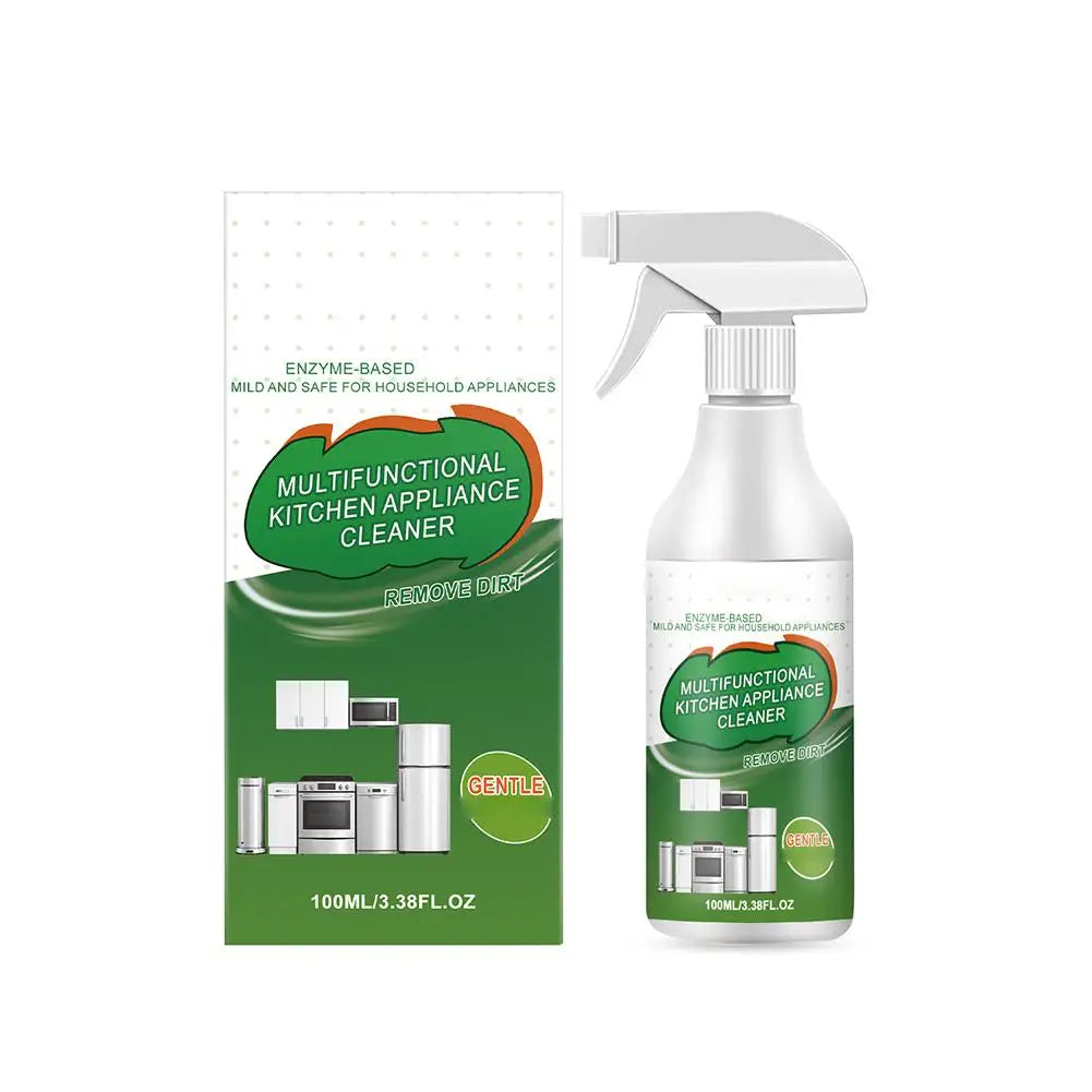 Kitchen Degreaser All-Purpose Heavy-Duty Powerful Refrigerator Cleaner Spray Protect Hand During Cleaning for Oven Counter Stove Oasis Select A