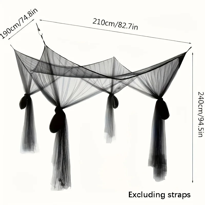 Elegant Rainbow Mosquito Net - Large Bed Canopy with Drawstring Closure, Perfect for Outdoor & Indoor Use Oasis Select