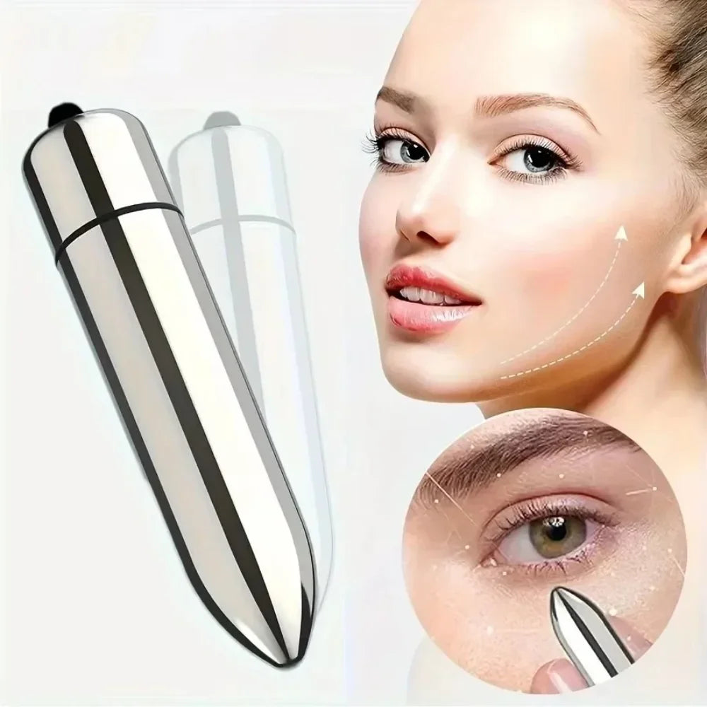 1pc Mini Vibrating Massager Facial And Eye Massage Treatment Promotes Lotion Absorption Portable For Home And Travel Beauty Tool Oasis Select