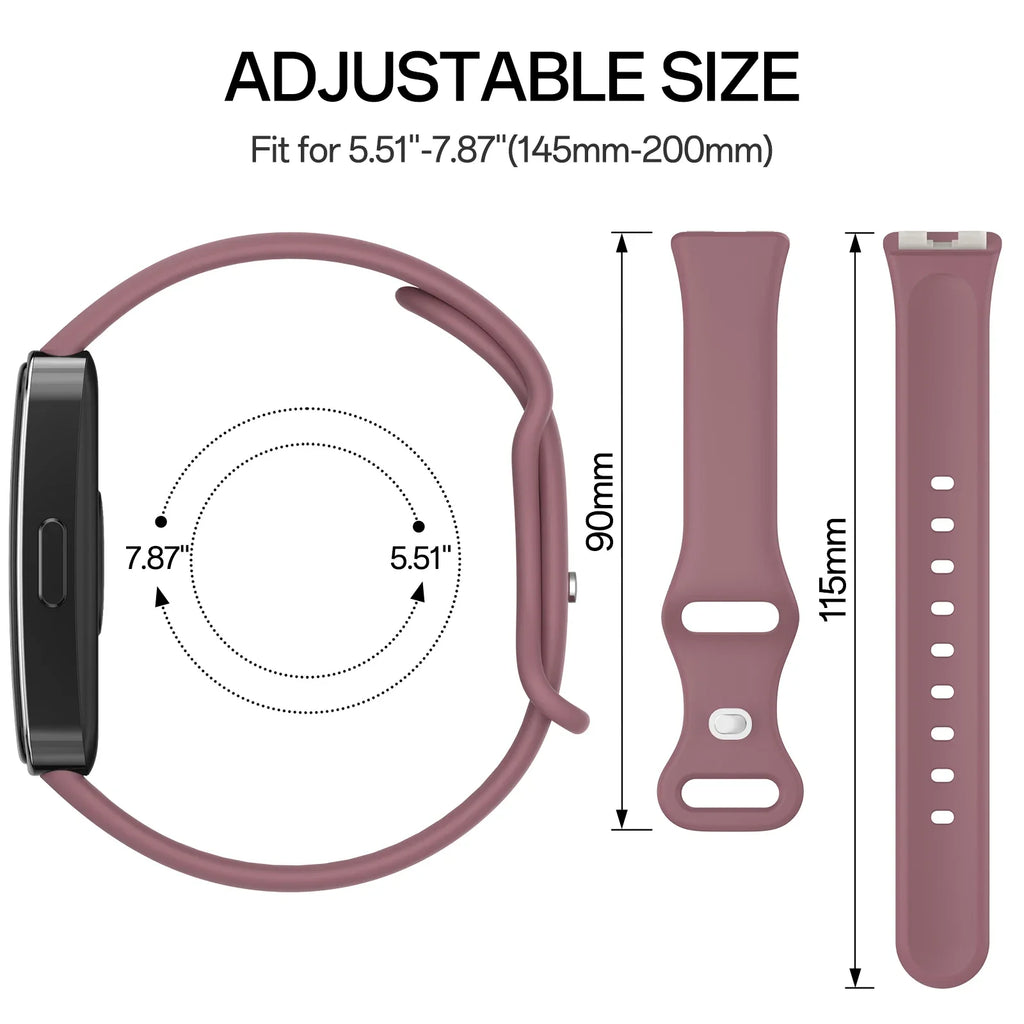 Soft Silicone Sport Strap for Huawei Band 8 & 9 Replacement Silicone Watch Strap Oasis Select