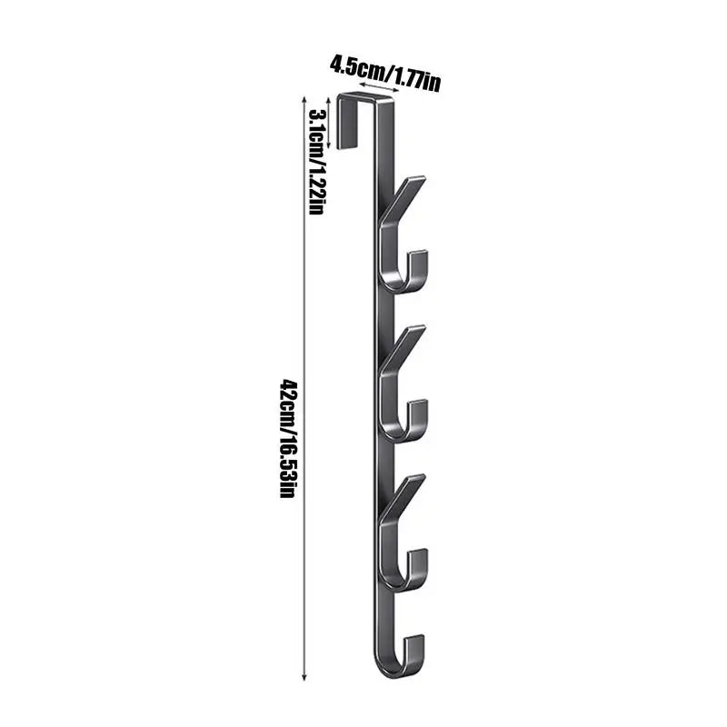 Door Hanger Clothes Hanging Carbon Steel Sturdy Over The Door Hooks Versatile Clothes Hanger Home Storage Organization Hooks Oasis Select