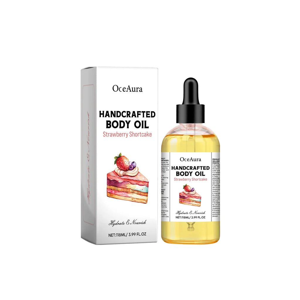 OceAura Body Juice Oil – Moisturizing & Brightening Body Oil Body Moisturizing Oil Oasis Select Strawberry Shortcake