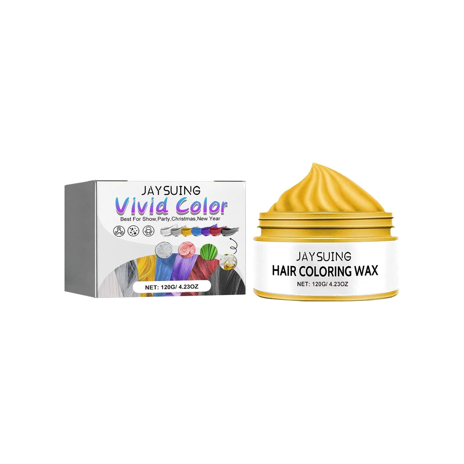 Temporary Hair Color Wax – Nourishing Styling Pomade 120g Temporary Hair Color Wax Oasis Select Yellow