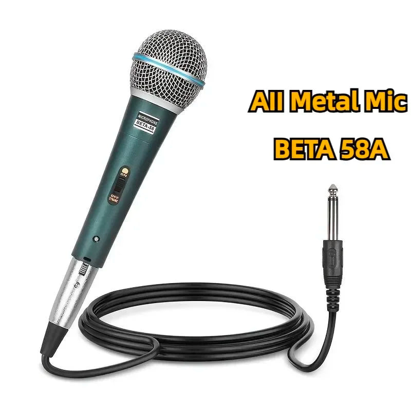 AyeBeau Wired Dynamic Microphone – Karaoke, Gaming & Streaming