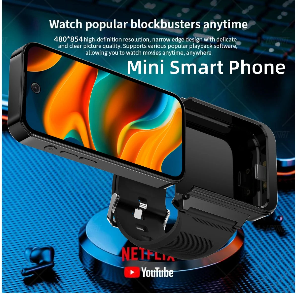 Zestbolt Q333 Android 12 Smartwatch Phone 4G SIM GPS AMOLED