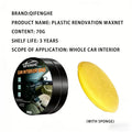 Car Interior Plastic Restoration Wax & Tire Protectant + Sponge Automotive Detailing Wax Oasis Select 70g 70g 1