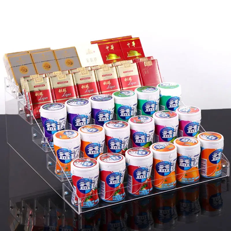 Multi-Layer Acrylic Desktop Display Rack & Organizer Shelf