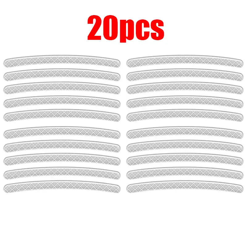 20/60pcs Wheel Hub Reflective Stickers Anti Scratch Auto Body Decorative Rim Tape Strips Warning Passing Car Motorcycle Bicycle Oasis Select 20pcs White