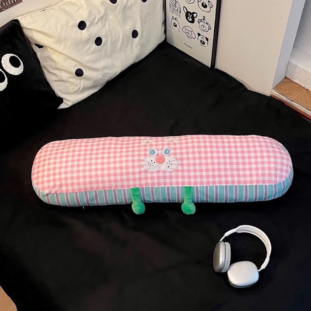 Cute Soft Long Body Pillow – 90cm Cotton Side Sleeper Cushion