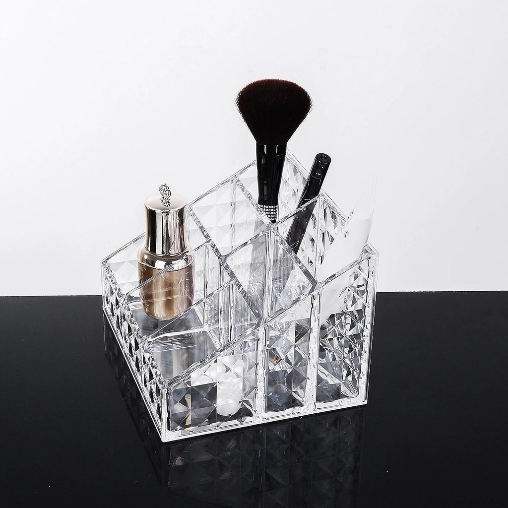 1pc Acrylic Cosmetic Organizer,Storage Box for Lipstick,Makeup Brushes and Skin Care Product,Perfect Bathroom Vanity Storage Oasis Select