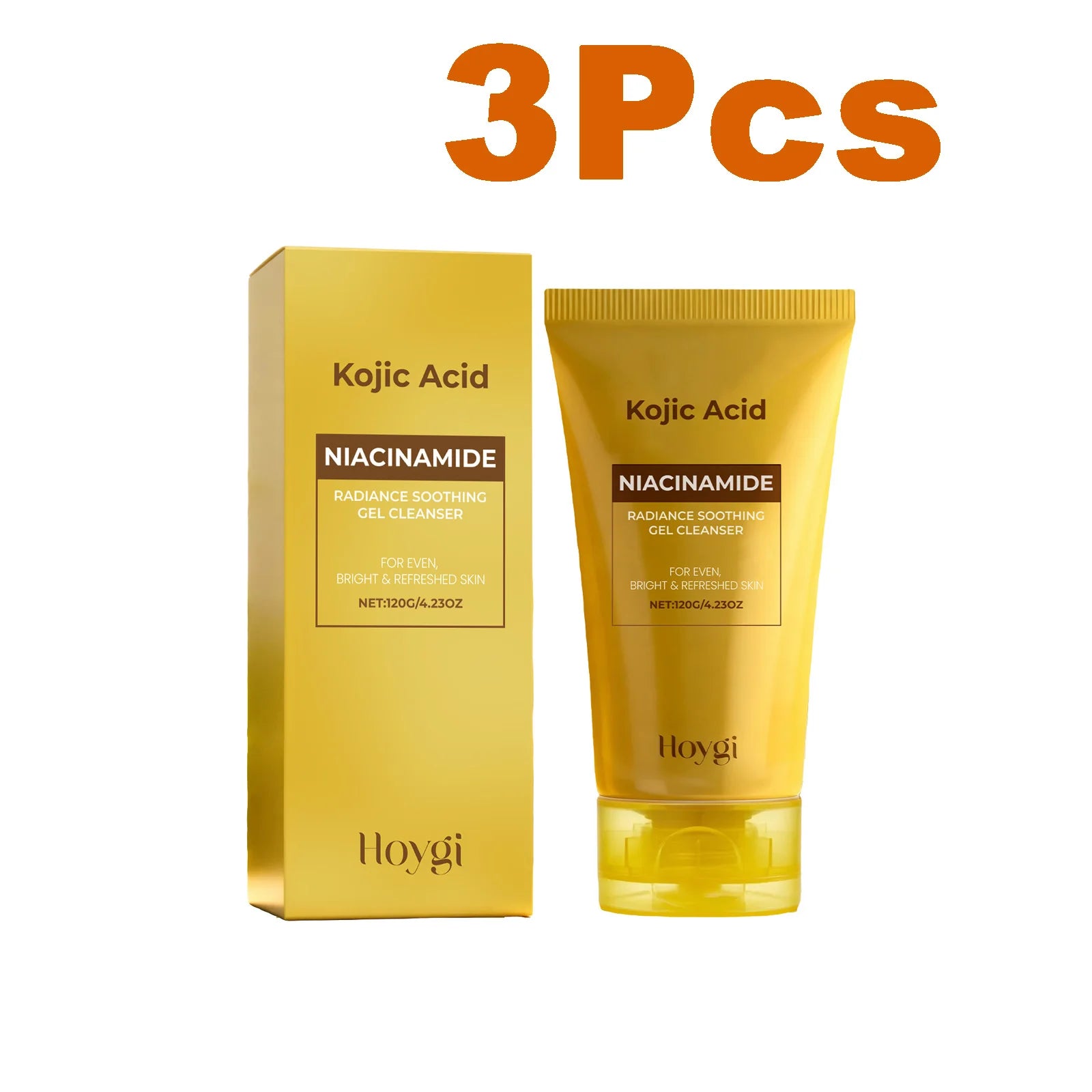 Kojic Acid & Niacinamide Face Wash – Brighten Dark Spots Brightening Face Wash Oasis Select 3 x 120g Boxed