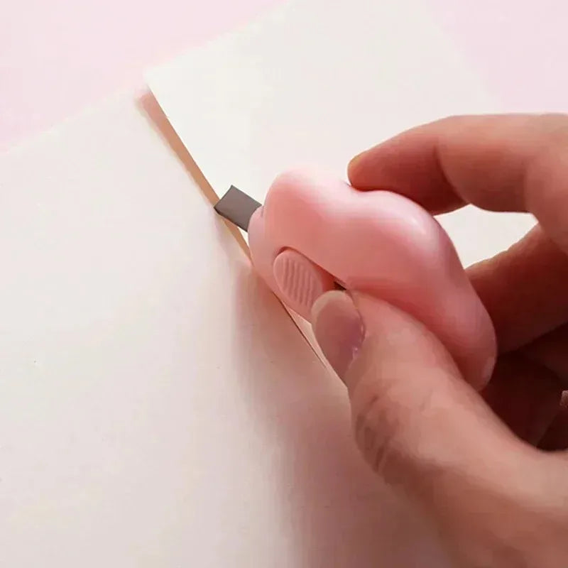 1/2/3pcs Kawaii Mini Cloud Art Utility Knife Express Box Cute Knife Paper Cutter Craft Wrapping Refillable Blade Stationery Oasis Select