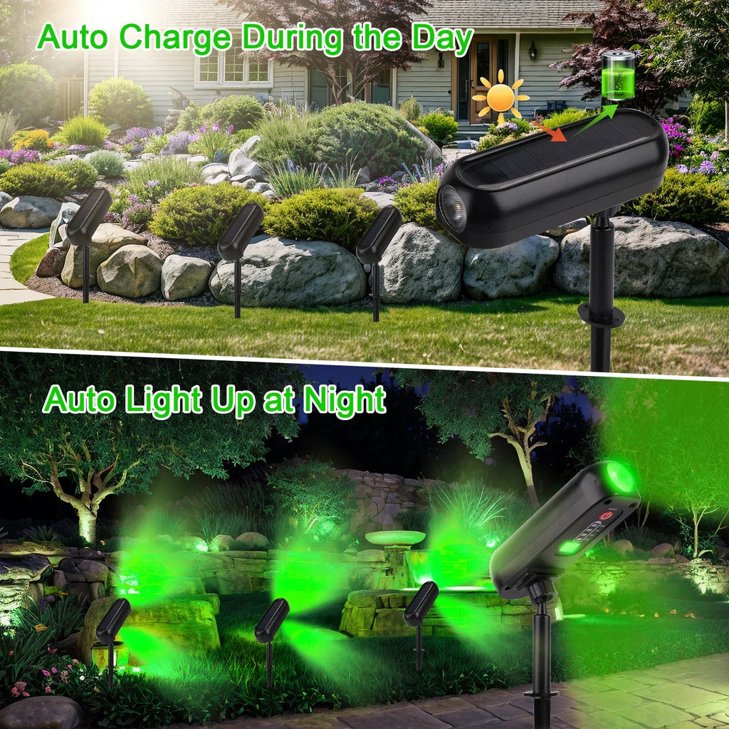 Solar LED Garden Spotlight IP65 | Wall & Ground Mount Uplight