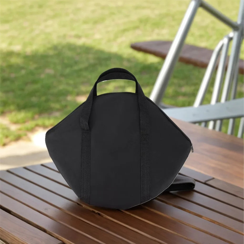 Baking Pan Storage Bag with Handle 600D Oxford Grilling Pan Pouch Wear-Resistant Waterproof 47x38cm Outdoor BBQ Tool for Kitchen Oasis Select