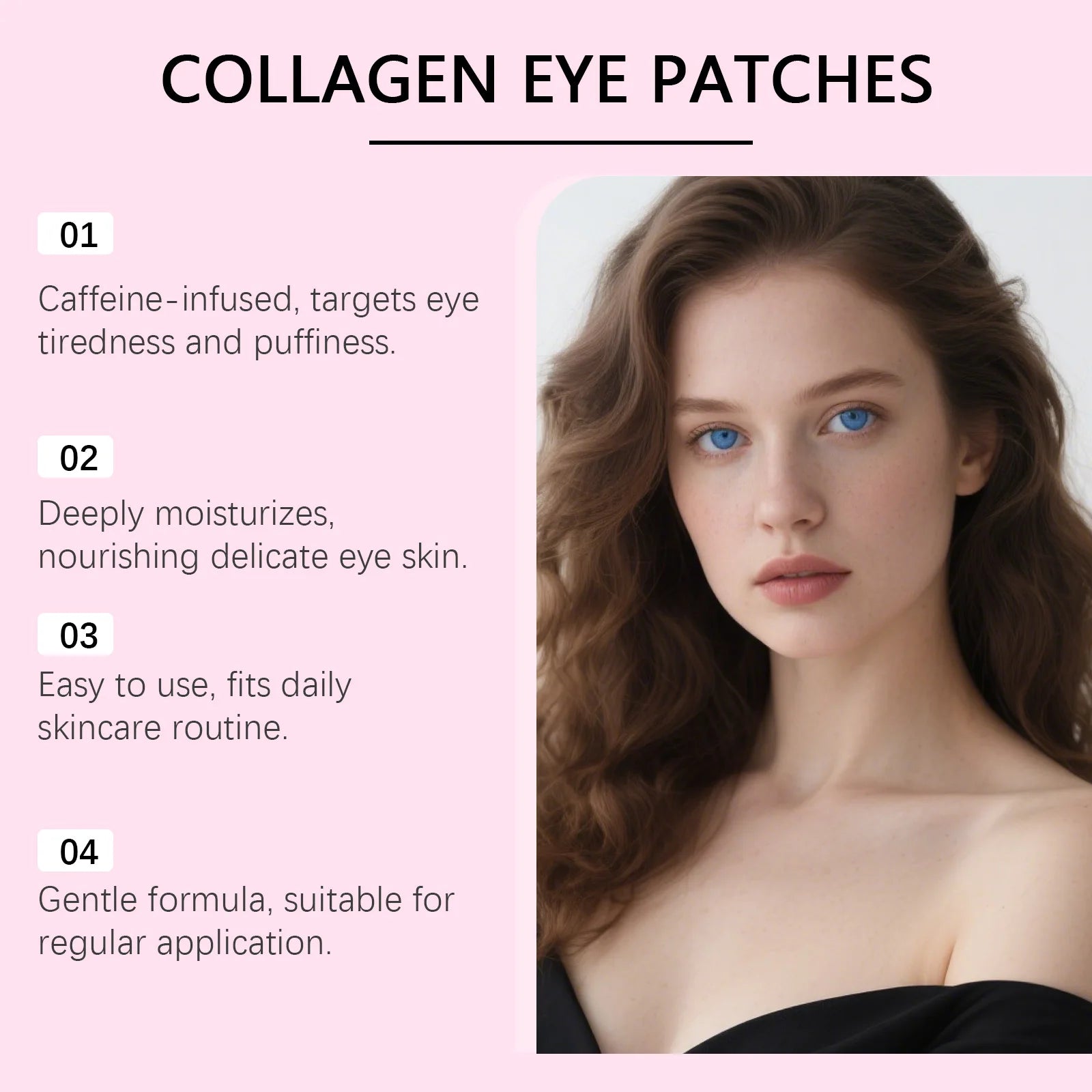 Collagen Eye Patches Hydrogel Anti Dark Circles Reduces Puffiness Instant Lifting Nourishing Anti-Wrinkle Under Eye Mask Oasis Select
