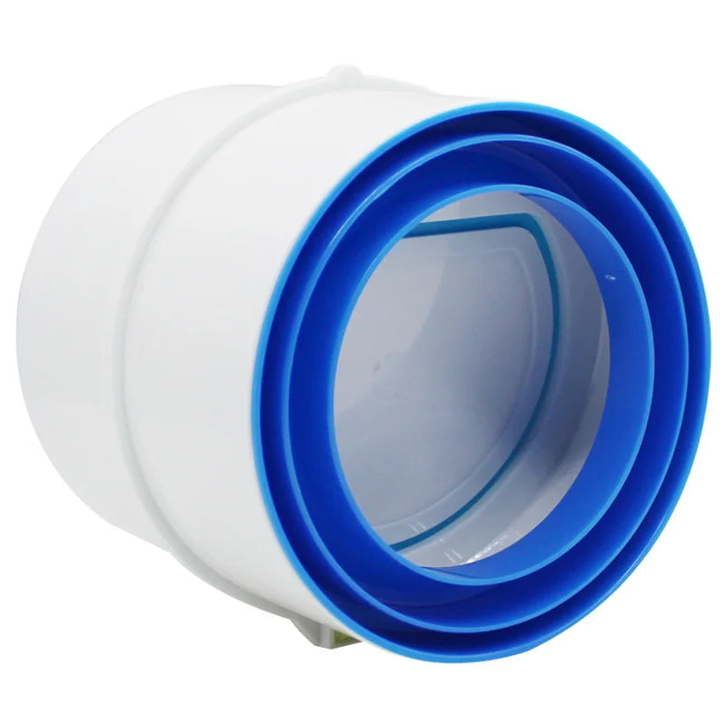 1PC PVC Exhaust Fan Check Valve Round Pipe Backdraft Damper 75/110mm Air Duct Ventilation Grill for Bathroom Kitchen Accessories Oasis Select