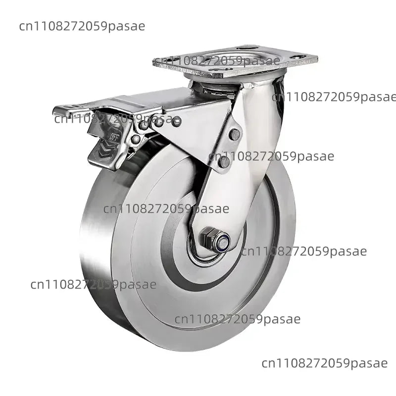 SUS 304 Stainless Steel Casters 4" 5" 6" 8" | Heat & Rust Resistant
