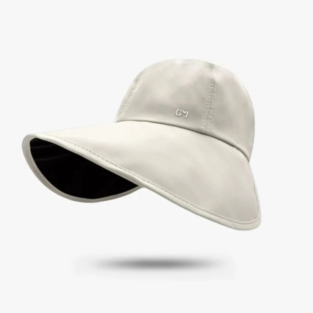 Fashion Wide Brim Women's Sun Hat Quick-drying Foldable Fisherman's Hat UV Protection Waterproof Cycling Cap Summer Outdoor Oasis Select Beige