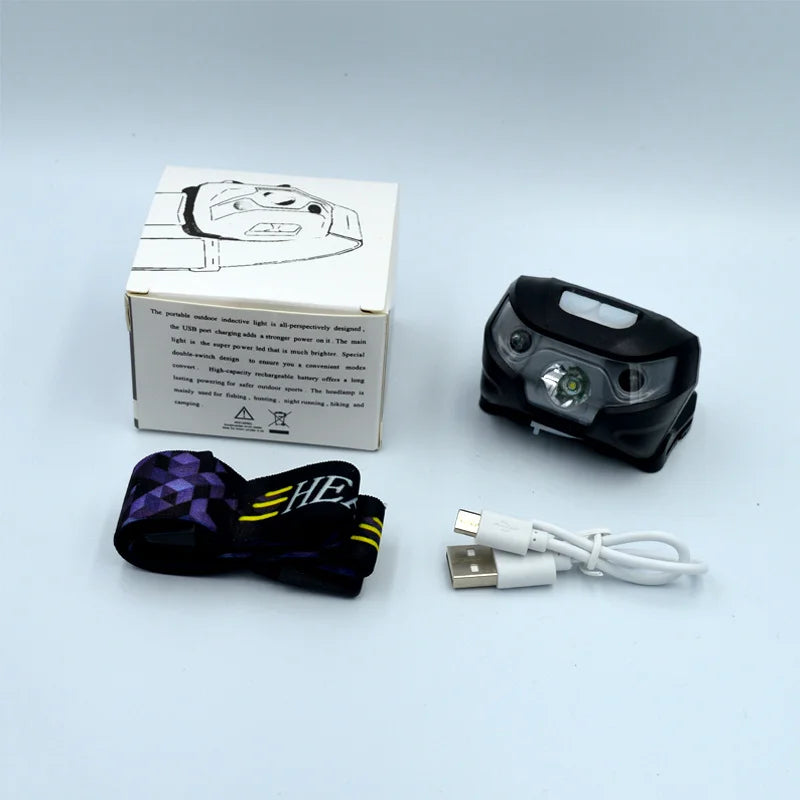 SHINEKNOT LED Rechargeable Headlamp | Smart Sensor, Waterproof