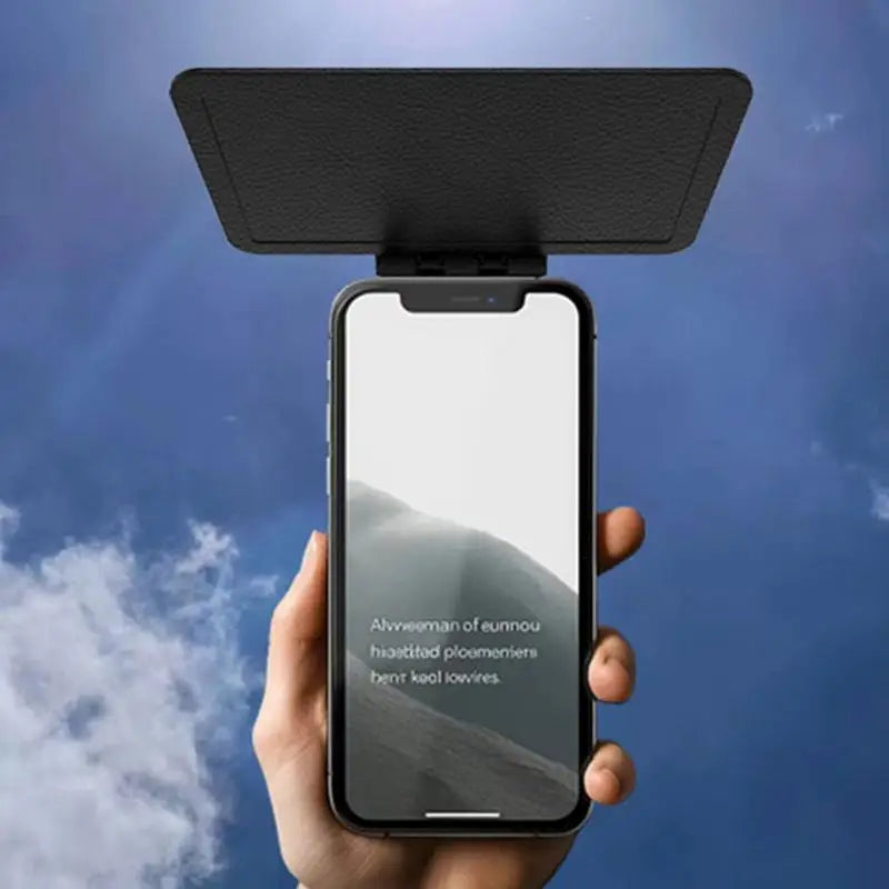 Mobile Phone Sunshade Anti-Glare Sun Shade for Phones Cellphone UV Protection Cover Folding Smartphone Sunshade for Car Bike Oasis Select