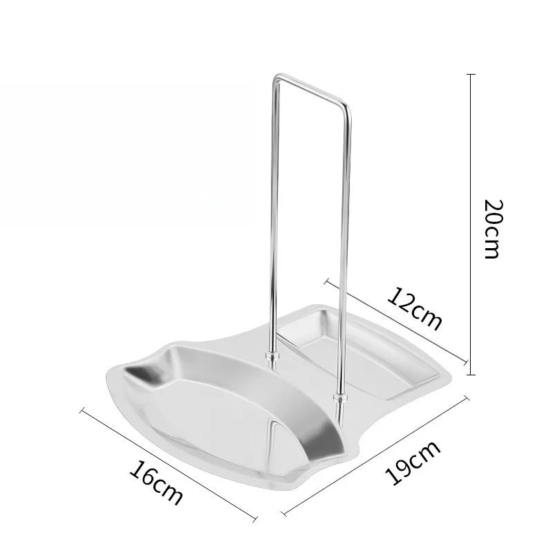 1Pcs Stainless Steel Pot Lid Holder Kitchen Storage Rack for Utensils And Dish Storage Multi-Functional Home Use Organizer Oasis Select 1pc