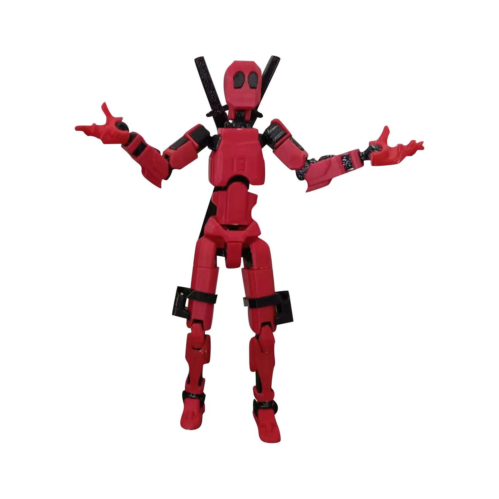 13-Joint Robot Action Figure with 6 Weapons | Desk Collectible Robot Action Figure Oasis Select B One Size