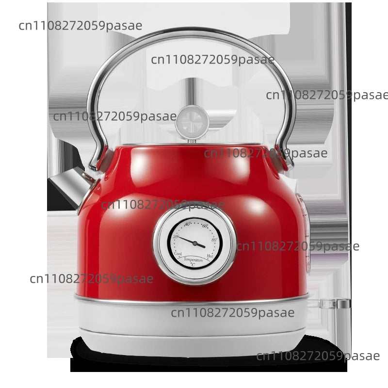 Retro 304 Stainless Steel Electric Kettle 1.7L – Auto Shut-Off