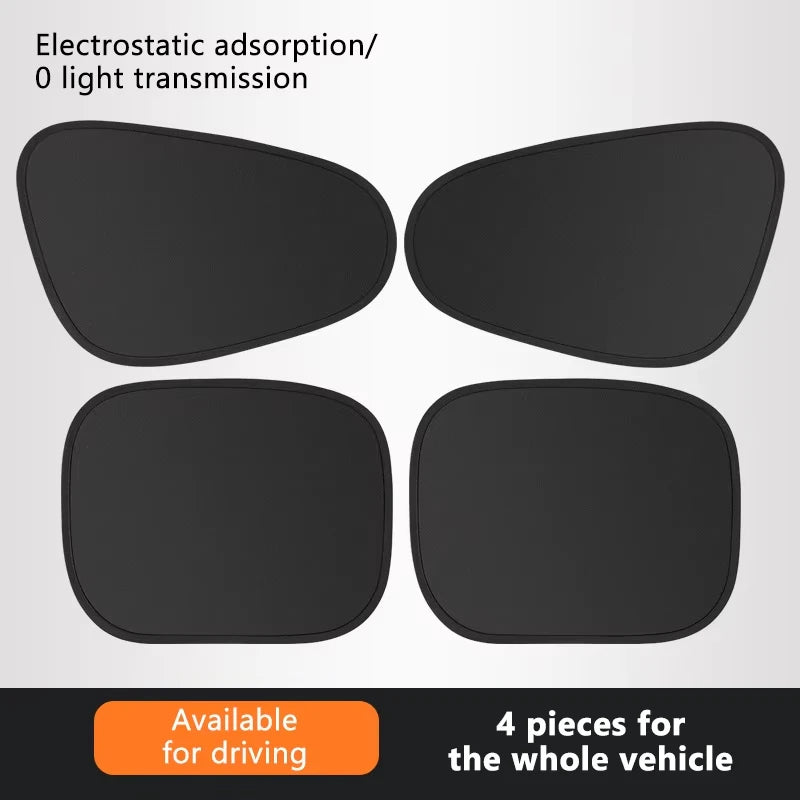 4-Layer Electrostatic Car Side Window Sun Shade | UV Blocker