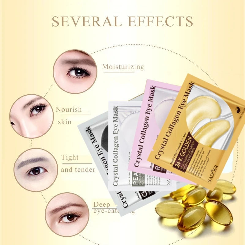 SADOER Collagen Eye Masks 10 Pairs – Hydrating & Firming Collagen Eye Mask Oasis Select