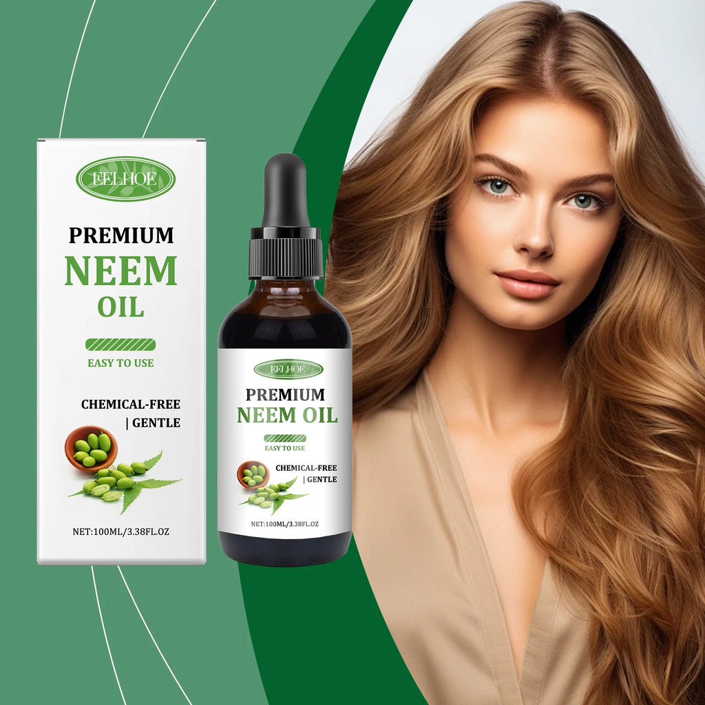 Eelhoe Neem Oil Care Essential Oil Nourishes Scalp Skincare Armor Neem Oil Massage Oil Nourishes The Skin Relieve Scalp Fatigue Oasis Select