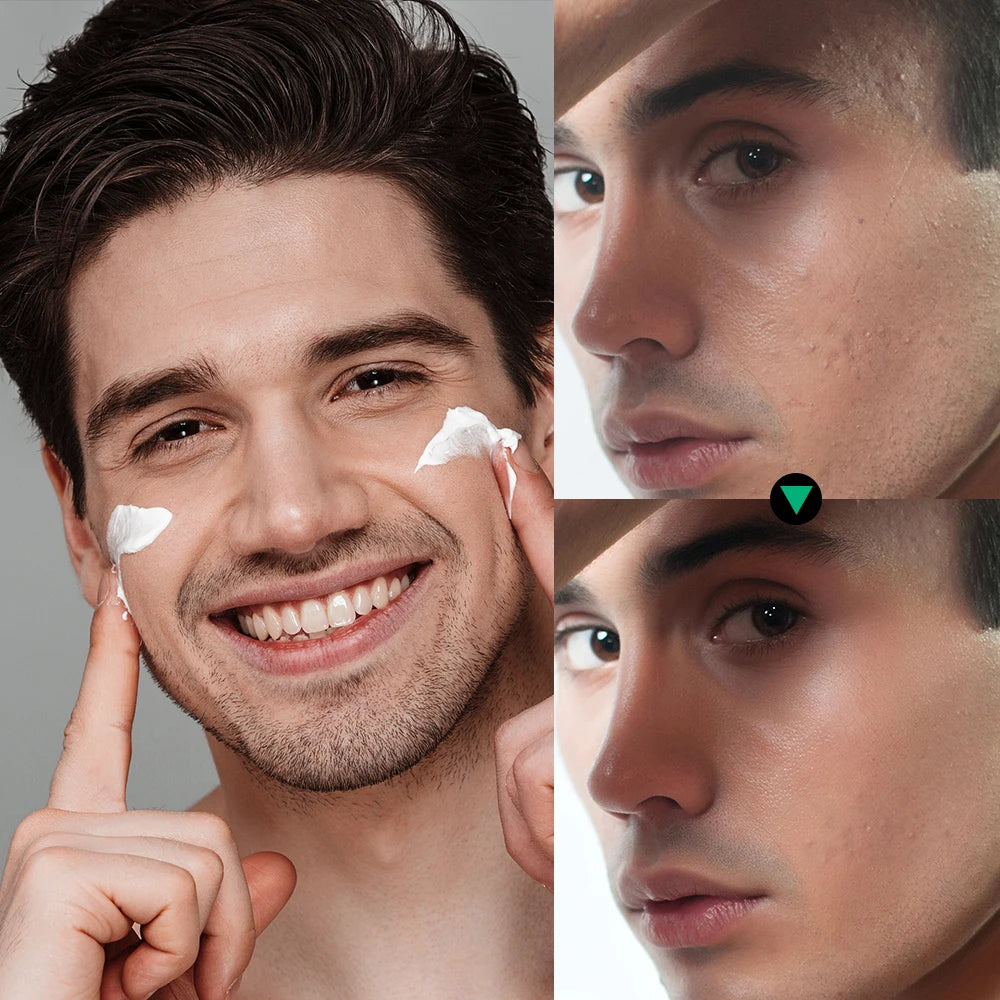 Skin Care Set for Men Essential Routine Daily Face Wash Facial Scrub Moisturizer SPF Night Cream Hydrated Skin Gifts For Men Ski Oasis Select