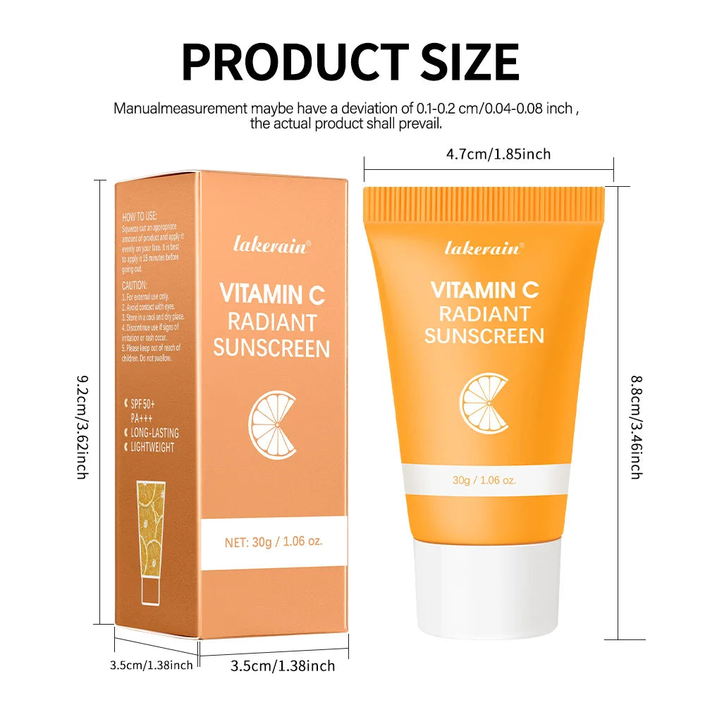 SPF 30 Vitamin C Moisturizer Protects Skin From UV Rays Hydrating Lotion Brightens Skin Nourishment Multiple Skin Care Oasis Select