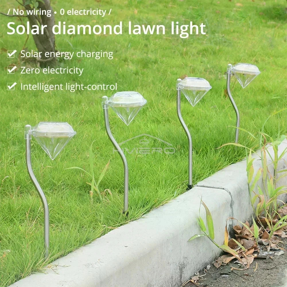 Solar LED Garden Lawn Lamp | IP65 Waterproof Path Spot Light