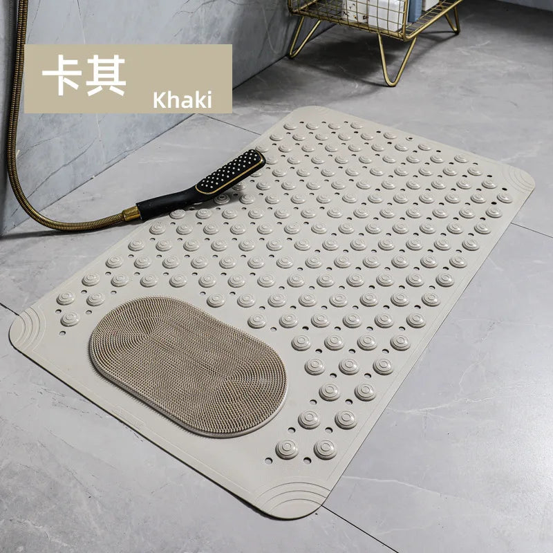 New Non-slip Bath Mat with Suction Cup and Drain Hole, Soft Machine-washable Shower Mat Non-slip Bath Mat Oasis Select 04 36x70cm