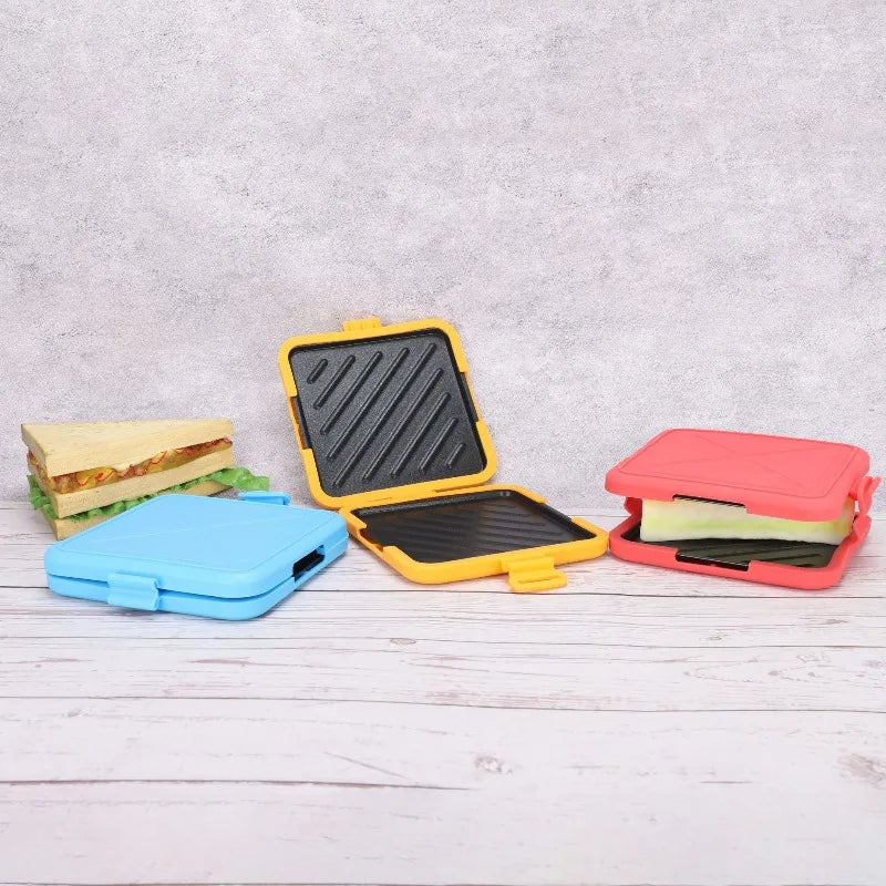 Microwave Oven Specific Baking Tray Waffle Sandwich Square Double-sided Silicone Baking Tray Baking Tool Oasis Select