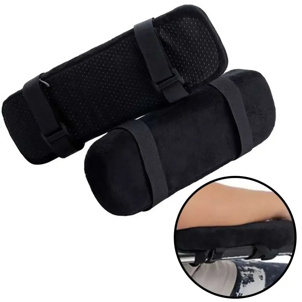 2PCS Memory Foam Armrest Pads for Office Chair Universal Fit Elbow Support Cushion Arm Pressure Relief Covers for Desk Chairs Oasis Select