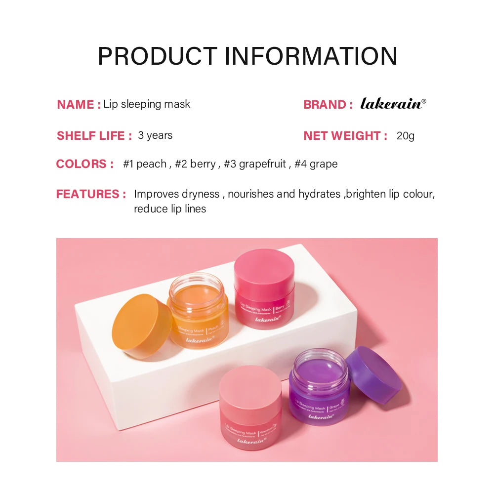 Moisturizing Sleeping Lip Mask Night Lips Care Maintenance Fades Lip Lines Relieves Lipitis Lip Care Products 20g Oasis Select