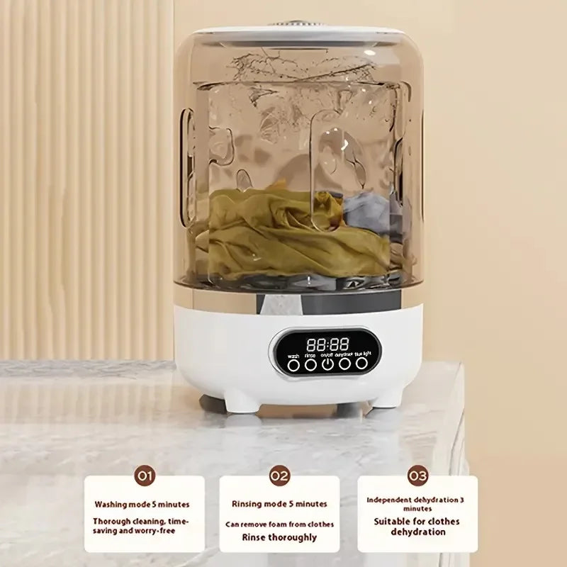URGGU Portable Mini USB Washing Machine with Spin Dryer