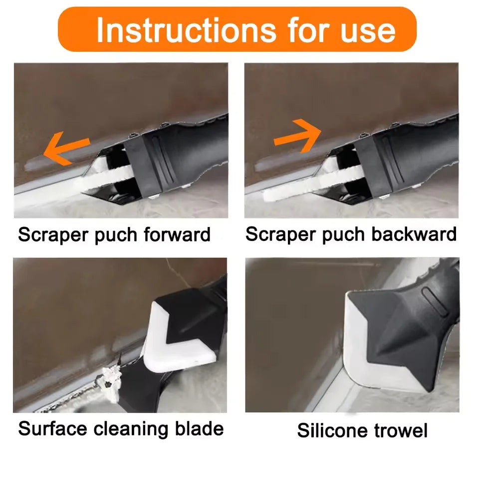 5-in-1 Caulk Remover & Silicone Sealant Smoother Tool Set Caulking Tool Set Oasis Select